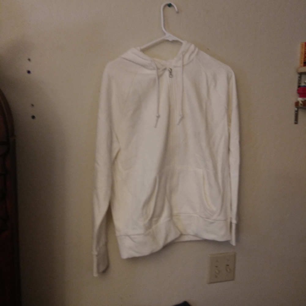 Zip front sweat top